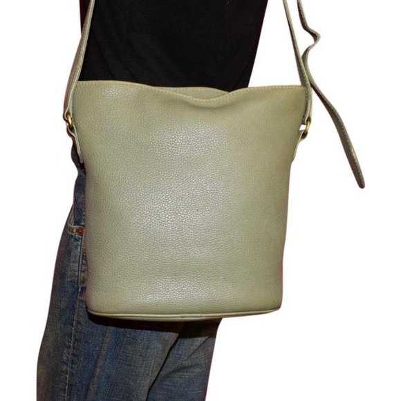 Coach Handbags - Coach Vintage Sage Green Buttery Soft Leather & Brass Hardware Sonoma Feed bag